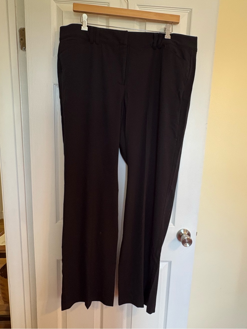 Lane Bryant Black Straight-Leg Trousers